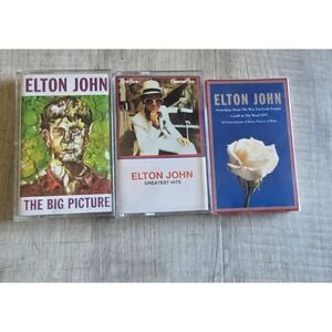 Elton John Cassette Lot: The Big Picture, Greatest Hits, Candle in the Wind 1997